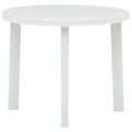 Mesa de jardín de plástico blanco 89 cm