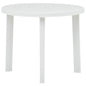 Mesa de jardín de plástico blanco 89 cm