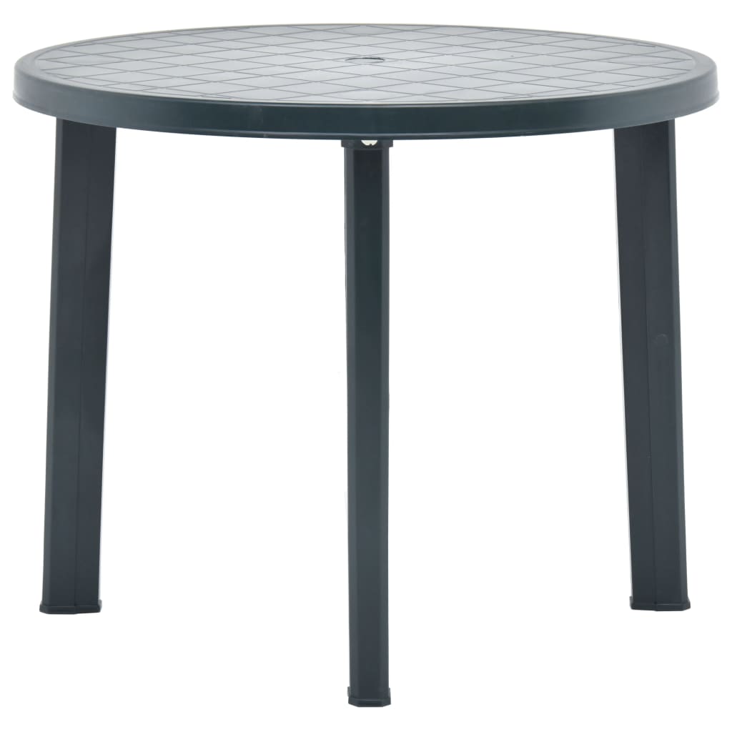 Mesa de jardín de plástico blanco 89 cm