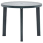 Mesa de jardín de plástico blanco 89 cm