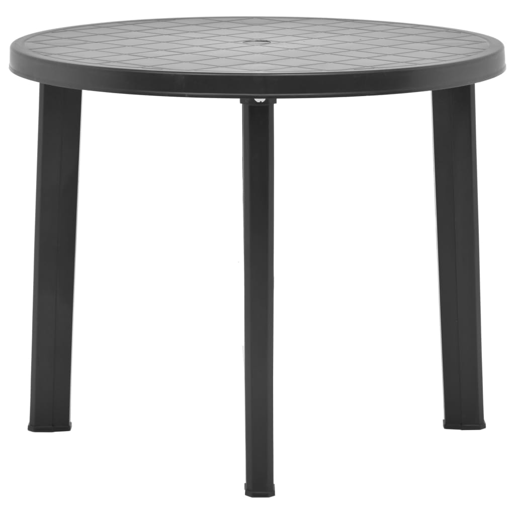 Mesa de jardín de plástico blanco 89 cm