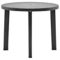 Mesa de jardín de plástico blanco 89 cm