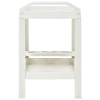 Carrito de bebidas plástico blanco 69x53x72 cm