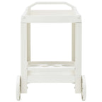 Carrito de bebidas plástico blanco 69x53x72 cm