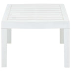 Mesa de jardín de plástico blanco 78x55x38 cm