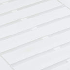 Mesa de jardín de plástico blanco 78x55x38 cm