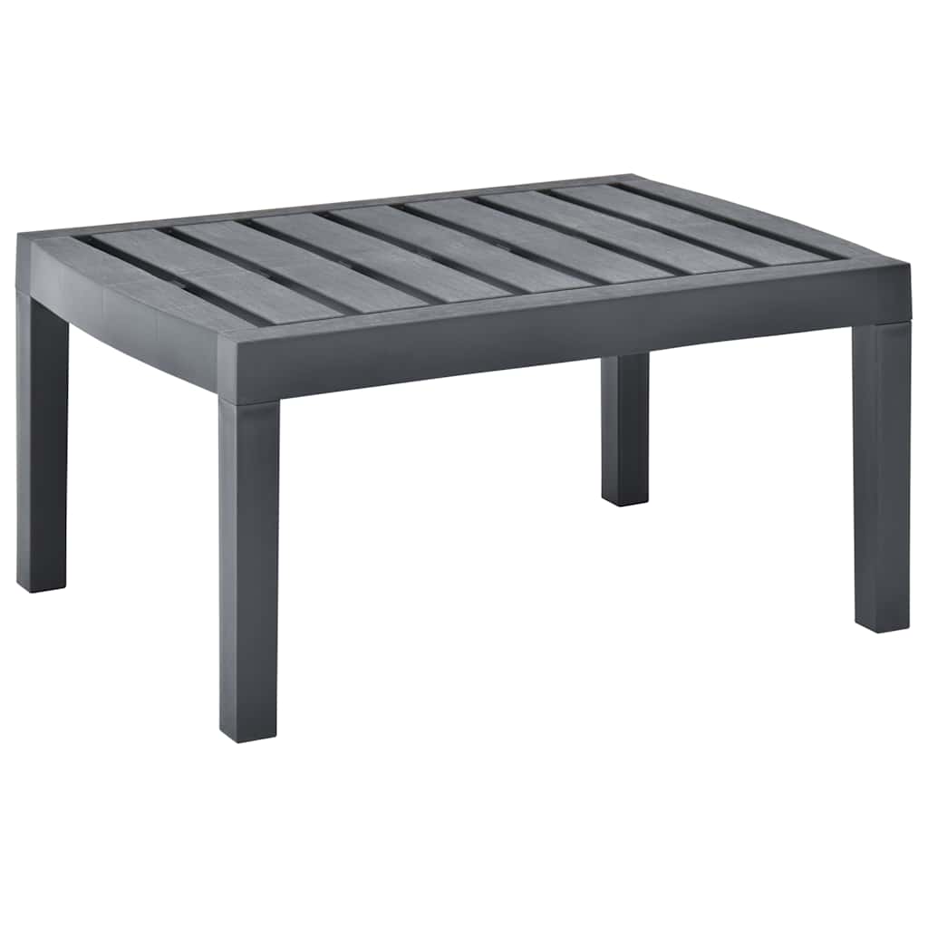 White plastic garden table 78x55x38 cm