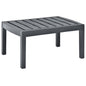 Mesa de jardim de plástico branco 78x55x38 cm