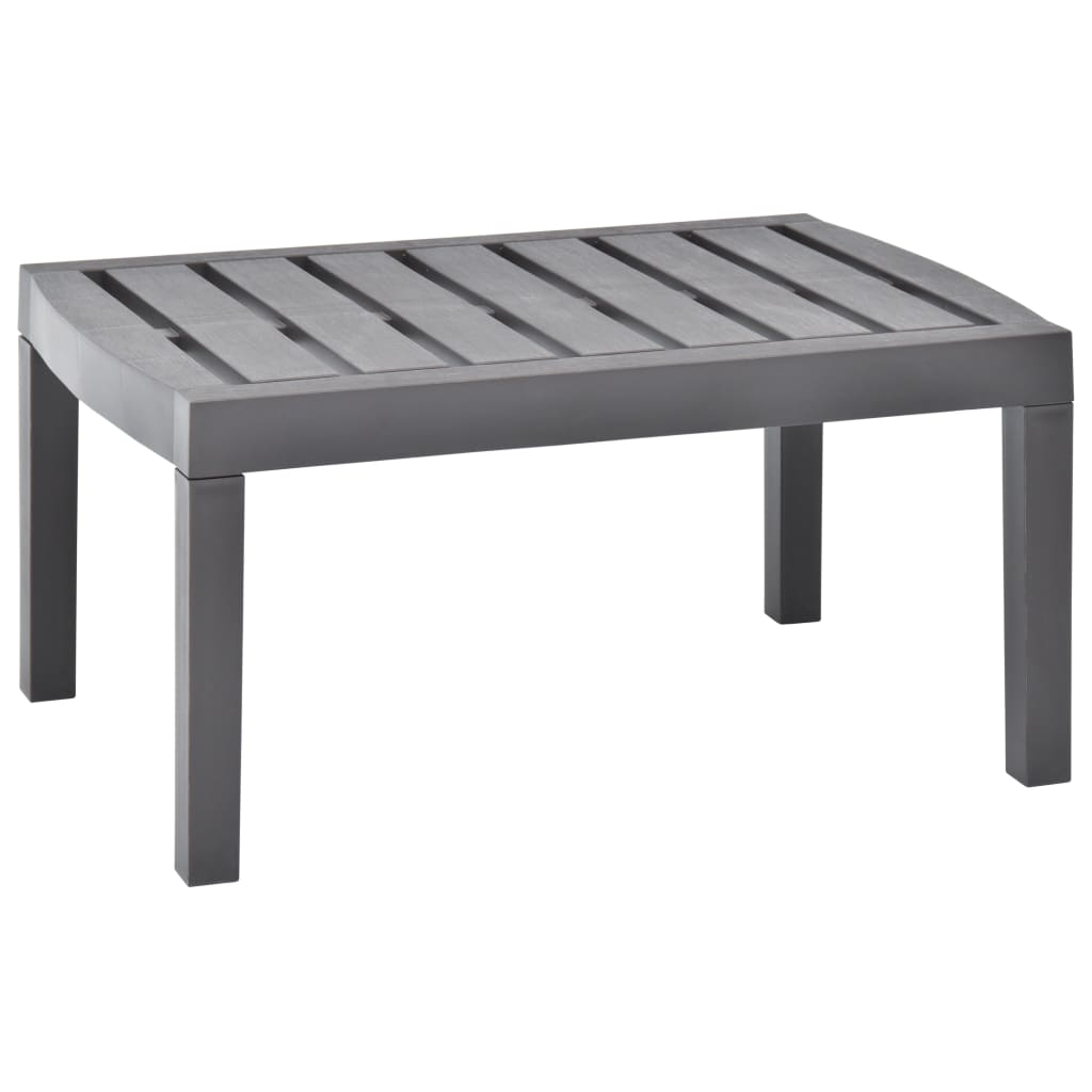 White plastic garden table 78x55x38 cm