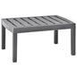 Mesa de jardim de plástico branco 78x55x38 cm