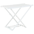Tendedero plegable de plástico blanco