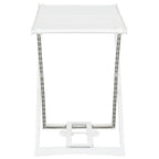 Tendedero plegable de plástico blanco