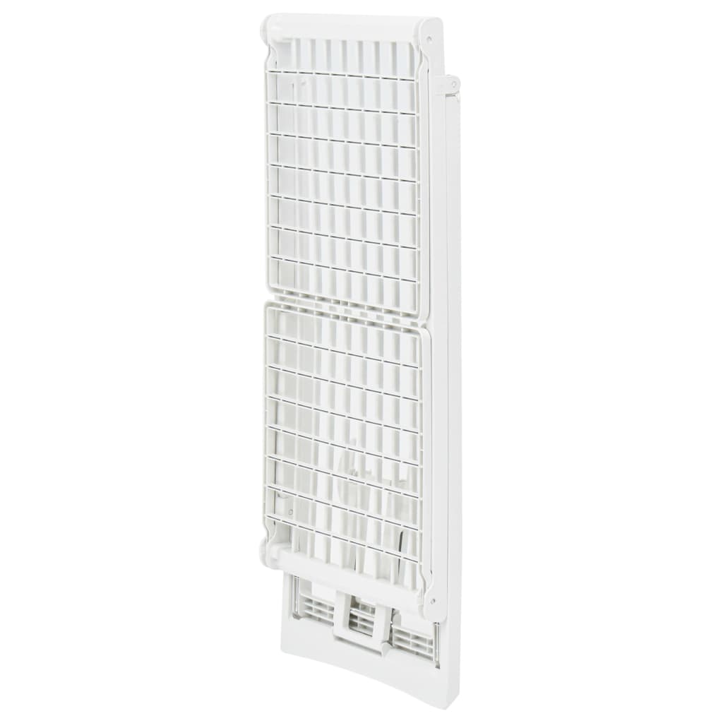 Tendedero plegable de plástico blanco