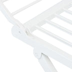 Tendedero plegable de plástico blanco