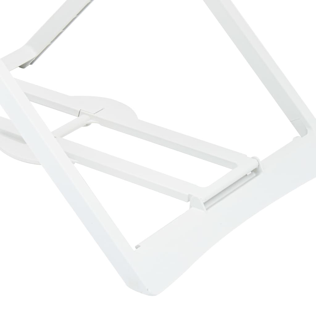 Tendedero plegable de plástico blanco