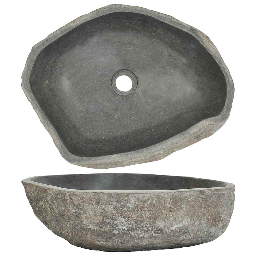 Lavabo ovalado piedra de río (45-53)x(34-41) cm