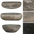 Lavabo ovalado piedra de río (45-53)x(34-41) cm