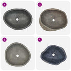 Lavabo ovalado piedra de río (45-53)x(34-41) cm