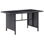 Set muebles de jardín 6 piezas y cojines ratán sintético negro