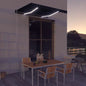 Toldo automático retráctil naranja y marrón 400x300 cm