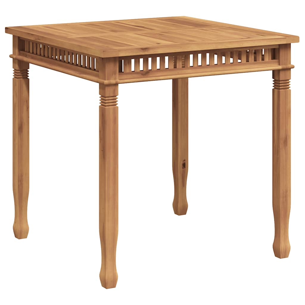 Mesa de comedor de jardín madera maciza de teca 80x80x80 cm