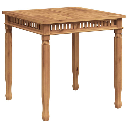 Solid teak garden dining table 80x80x80 cm