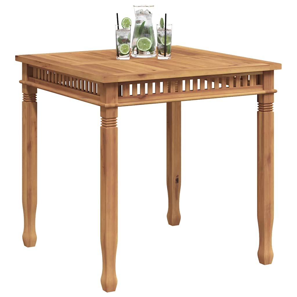 Mesa de comedor de jardín madera maciza de teca 80x80x80 cm