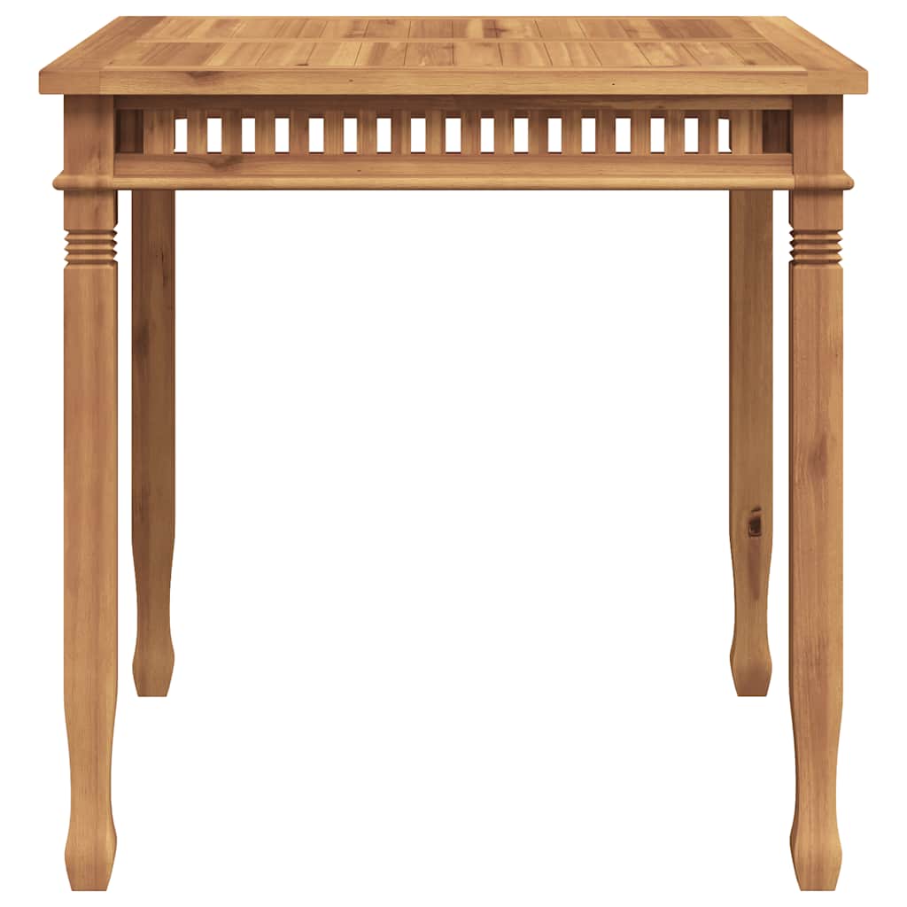 Mesa de comedor de jardín madera maciza de teca 80x80x80 cm