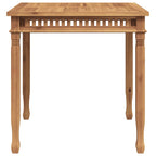 Mesa de comedor de jardín madera maciza de teca 80x80x80 cm