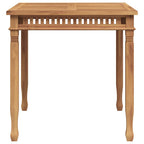 Mesa de comedor de jardín madera maciza de teca 80x80x80 cm