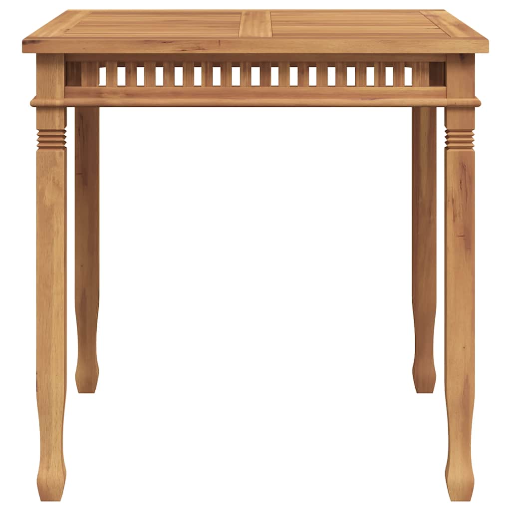 Mesa de comedor de jardín madera maciza de teca 80x80x80 cm