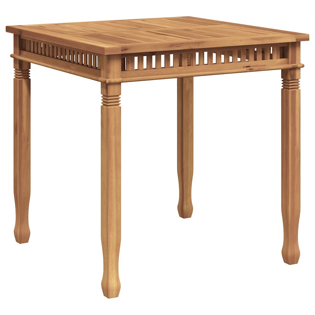 Mesa de comedor de jardín madera maciza de teca 80x80x80 cm