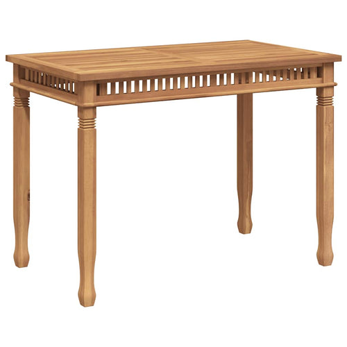 Solid teak garden dining table 120x65x80 cm
