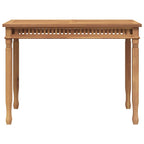 Mesa de comedor de jardín madera maciza de teca 120x65x80 cm