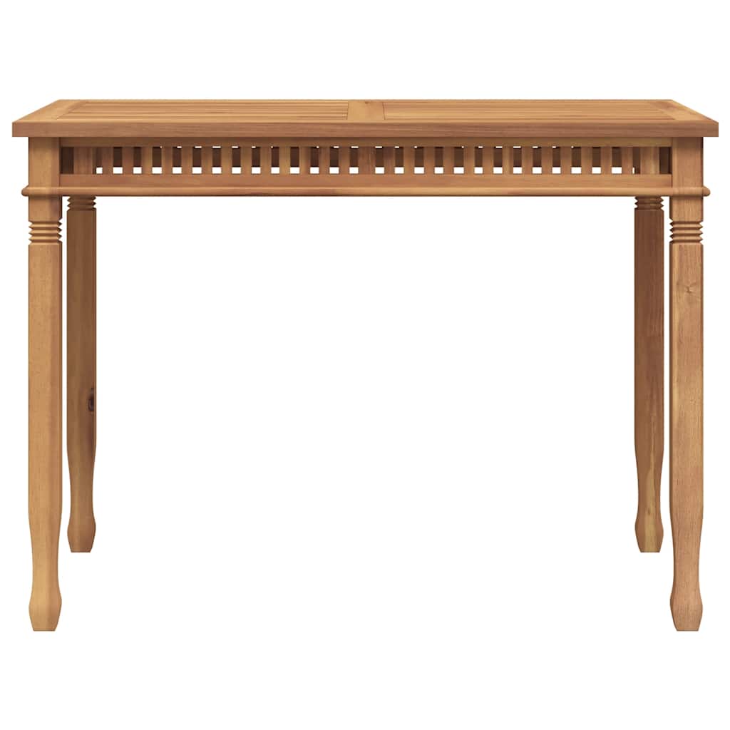 Mesa de comedor de jardín madera maciza de teca 120x65x80 cm
