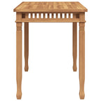 Mesa de comedor de jardín madera maciza de teca 120x65x80 cm