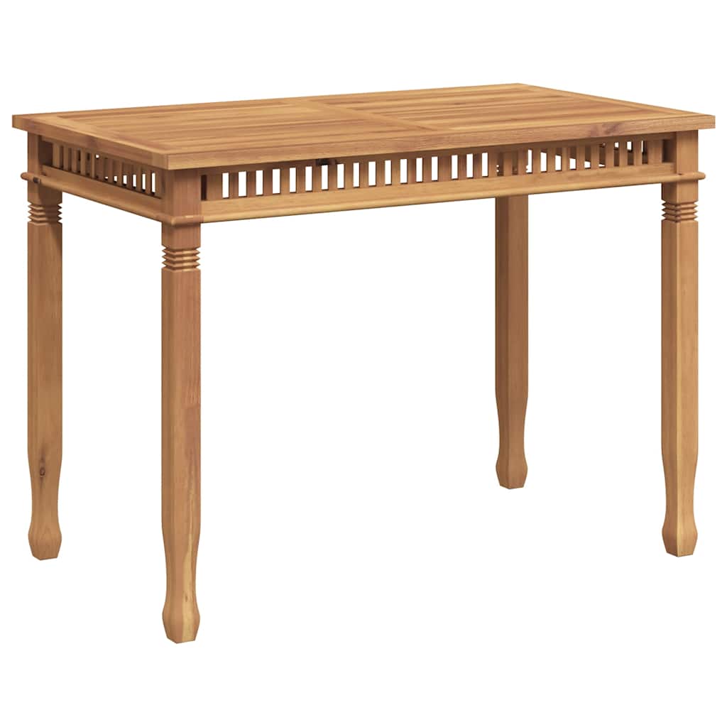 Mesa de comedor de jardín madera maciza de teca 120x65x80 cm