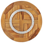 Plato giratorio para mesa de madera maciza de teca