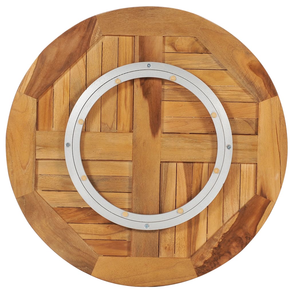 Plato giratorio para mesa de madera maciza de teca
