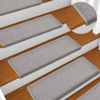 Alfombrillas para escaleras 15 unidades 65x21x4 cm Azul Mar Borde Rectangular