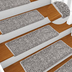 Alfombrillas para escaleras 15 unidades 56x17x3 cm Azul Semicircular