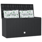 Caja de almacenaje para jardín gris antracita 114x47x60 cm