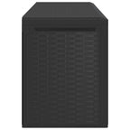 Caja de almacenaje para jardín gris antracita 114x47x60 cm