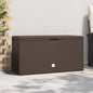 Caja de almacenamiento de jardín gris 117x45x56 cm