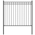 ASSEN garden fence, steel, 1.7 x 0.8 m, black