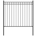 ASSEN garden fence, steel, 1.7 x 0.8 m, black
