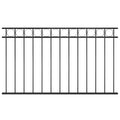 Panel de valla ASSEN de acero, 1,7 x 0,8 m, negro
