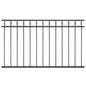Panel de valla ASSEN de acero, 1,7 x 0,8 m, negro