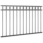Panel de valla ASSEN de acero, 1,7 x 0,8 m, negro