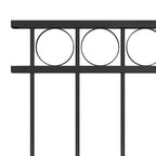 Panel de valla ASSEN de acero, 1,7 x 0,8 m, negro